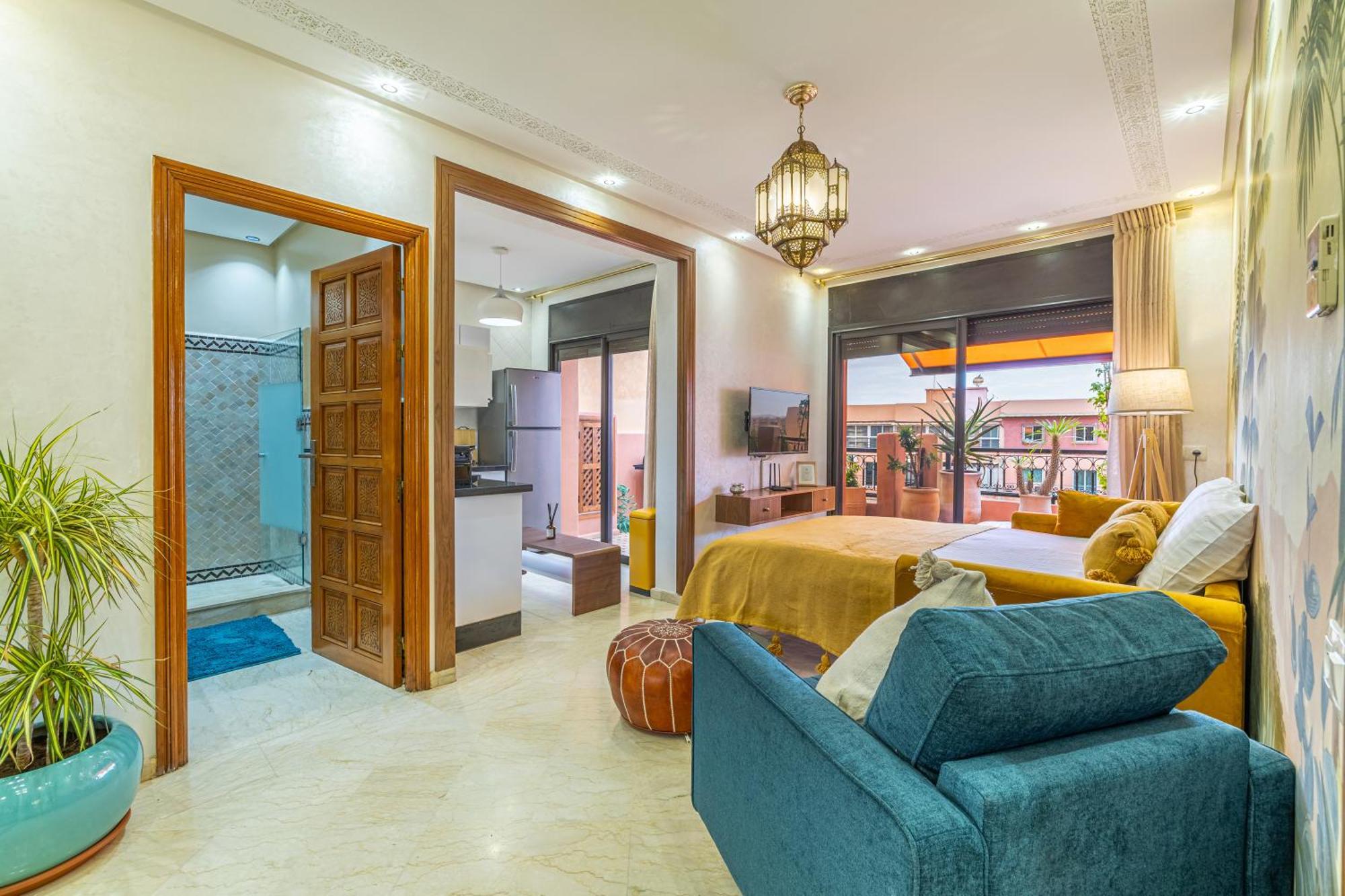 Le Jasmin - Appartement Authentique A Gueliz Marrakesh Exterior foto