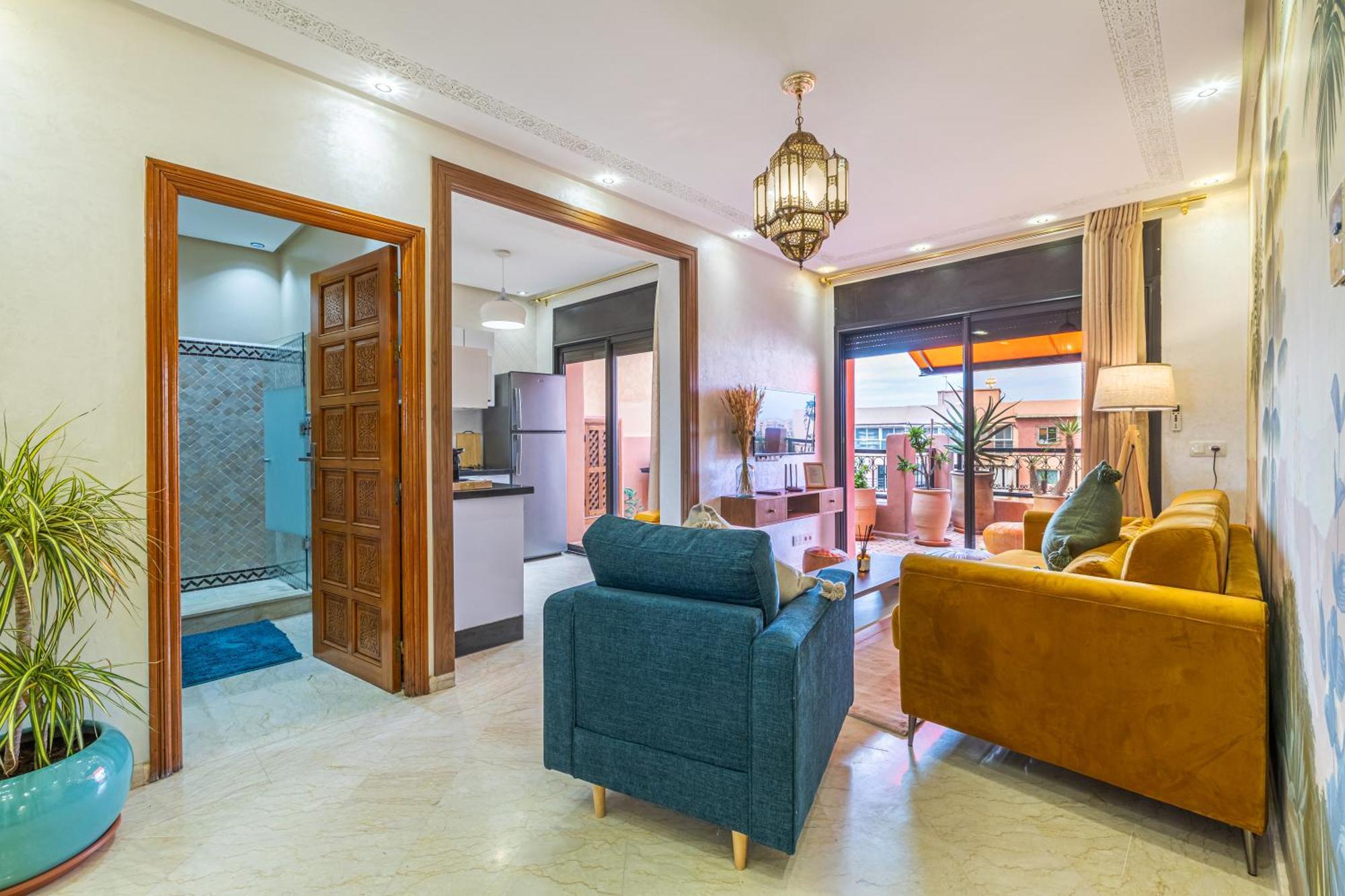 Le Jasmin - Appartement Authentique A Gueliz Marrakesh Exterior foto